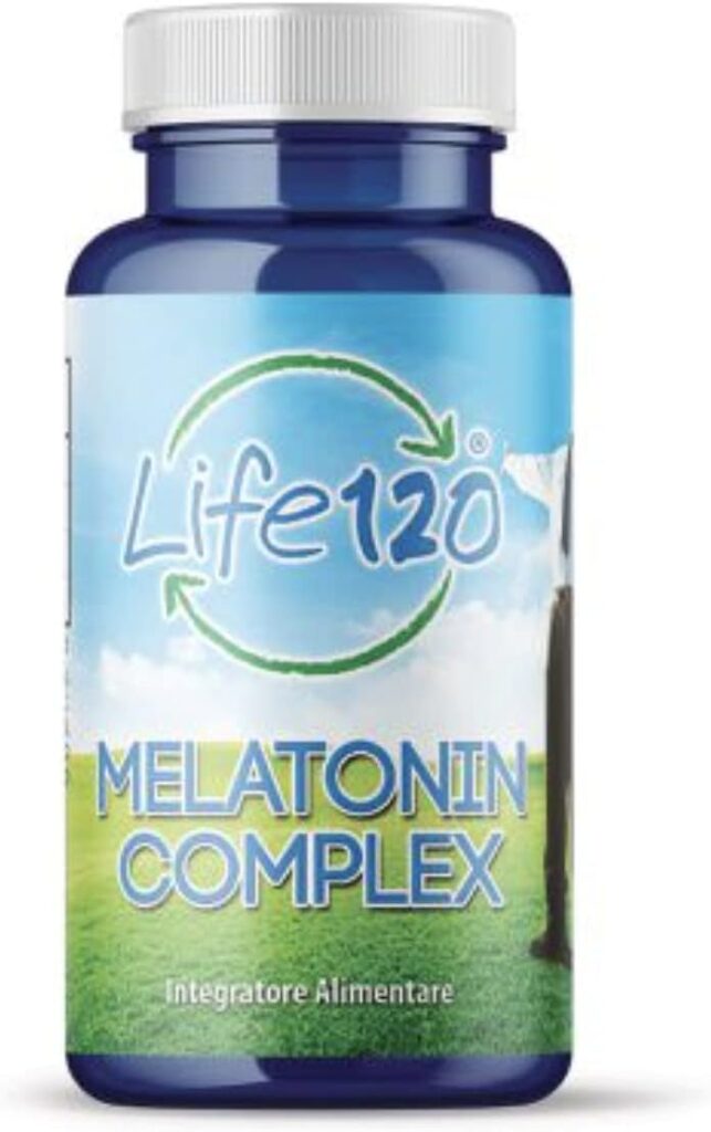 Life 120 MELATONIN COMPLEX - 180 Compresse Melatonina 1mg Integratore Melatonina Sonno Integratore per Dormire e Riposare Meglio Melatonina Forte per Dormire Clinicamente Testato