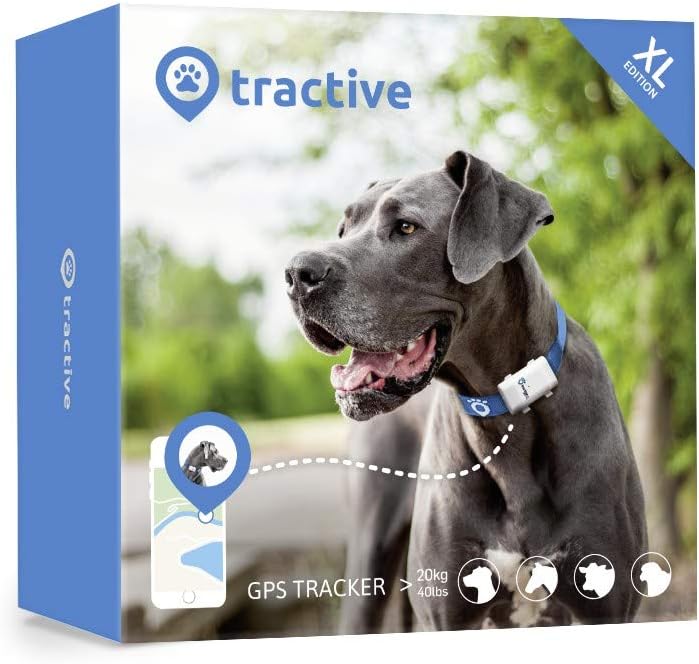 Tractive Localizzatore GPS per cani. Il dispositivo leggero e impermeabile per ogni collare - Edizione XL