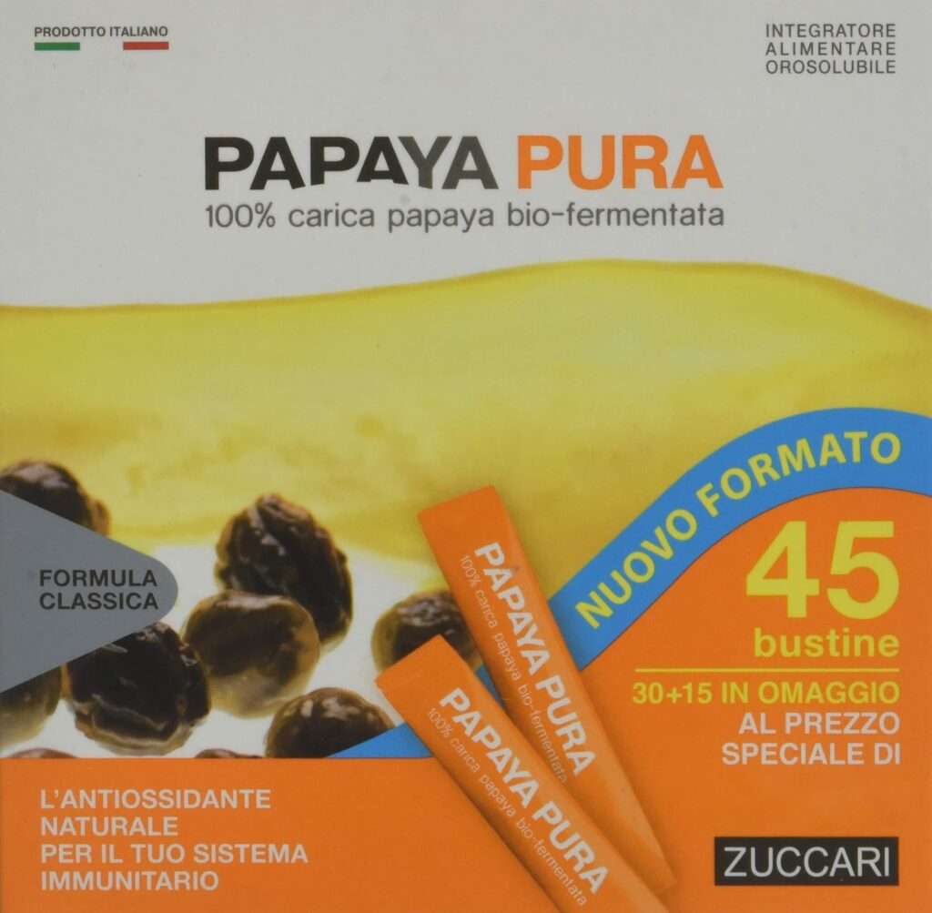 Zuccari Papaya Pura 45 Bustine da 3 grammi