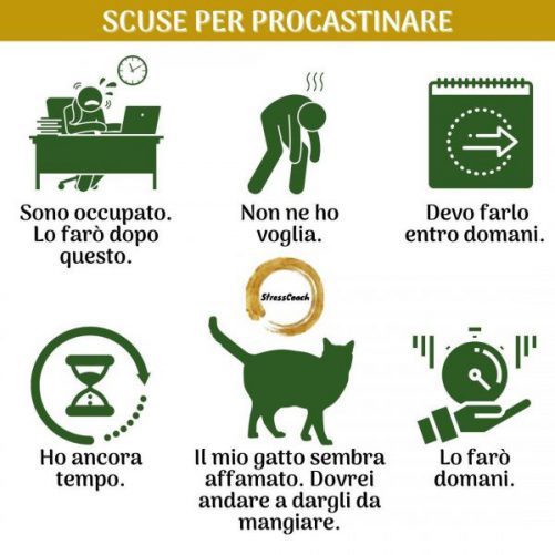 procrastinare,come smettere di procrastinare, procrastinare significato, rimandare, scuse per procrastinare
