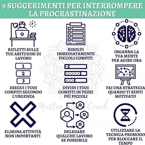9 suggerimenti per smettere di procrastinare